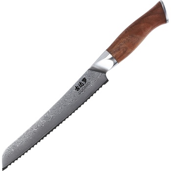 Gudaro - Дамаскинов кухненски нож TAKUMI 8", 67 слоя стомана, дължина 20 см, дръжка от орех (GU0022)