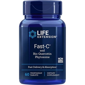 Life Extension Fast-C and Bio-Quercetin, 60 веге таблетки, Life Extension