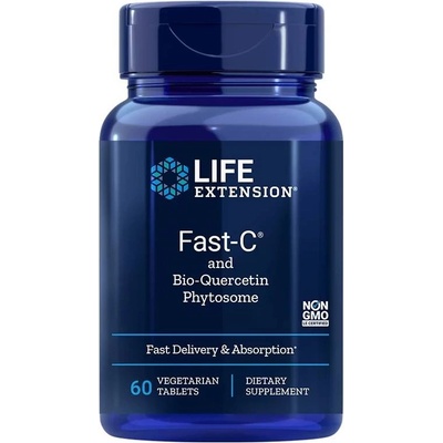 Life Extension Fast-C and Bio-Quercetin, 60 веге таблетки, Life Extension