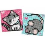 Ideyka Diamond mosaic Kids sticker - Gray. . 9x9cm