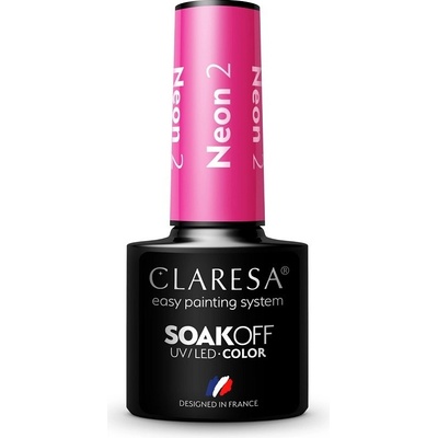 Claresa SoakOff UV/LED Color Neon gelový lak na nehty odstín 2 5 g