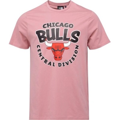 New Era CHICAGO BULLS NBA BUBBLE WORDMARK pánské triko růžová