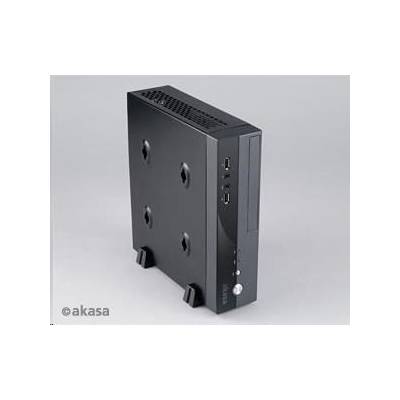 AKASA case Crypto VESA, MiniITX, černá + 80W AC adaptér