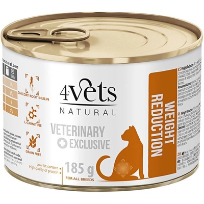 4Vets NATURAL VETERINARY EXCLUSIVE WEIGHT REDUCTION 185 g
