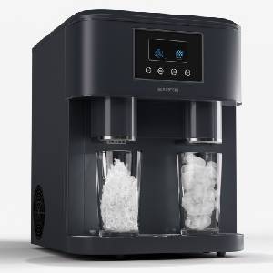Klarstein Eiszeit Crush, машина за кубчета лед, 2 размера, натрошен лед (Crush Ice- ICE5- bl) (Crush Ice- ICE5- bl) - electronic-star Ледогенератор
