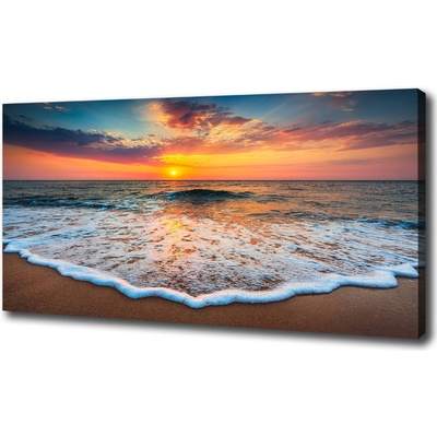 Foto obraz na plátne Západ na morem 100x50 cm