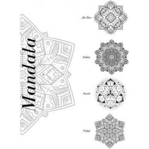 Mandala Art Deco Indian Scared Tribal: Adult Coloring Book Mandala 80 DIFFERENT MANDALAS WITH 4 DIFFERENT TOPICS | Painting Book (2019)
