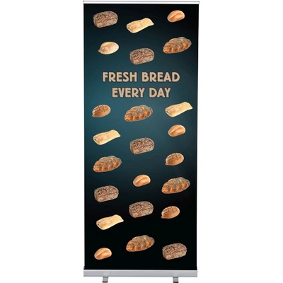Jansen Display Set Roll-baneru Budget s vytištěným motivem, Chléb, anglicky, 870 x 2080 mm