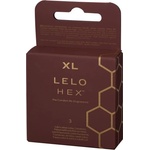 Lelo Hex 3 бр. Луксозни презервативи Lelo HEX Respect XL