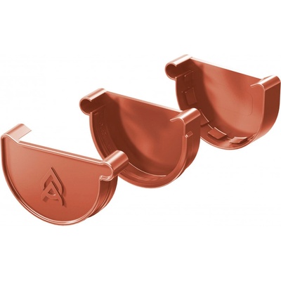 Gutta Aqua Plastové žľabové čelo ľavé 125 mm tehlovo červená