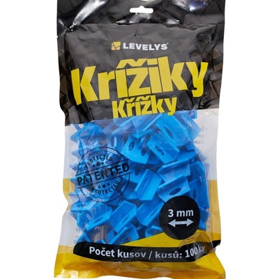 LEVELYS Krížiky na dlažbu 3 mm 100 ks