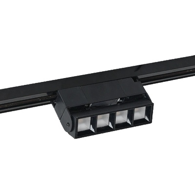 ELMARK РЕЛСОВ ОСВЕТИТЕЛ zfld 2-ЛИНИИ 12w 30° 3000k ЧЕРЕН (93zfld1230/bl)