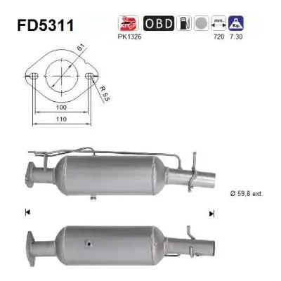 AS Filtr pevných částic ASA FD5311