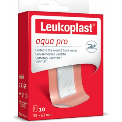 Leukoplast Aqua Pro náplast voděodolná 38 x 63 mm 10 ks