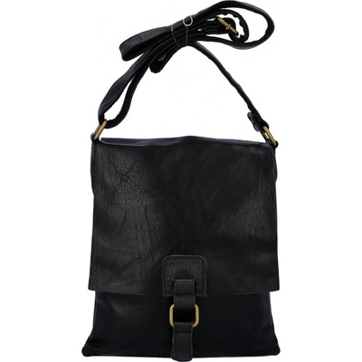 Paolo bags praktická dámská koženková crossbody Ariel černá