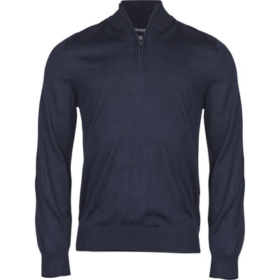 TeeJays Svetr TJ 6010 s 1/4 zipem pánský COT-18601000301 Navy