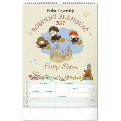 NOTIQUE Rodinný plánovací nástěnný Harry Potter 33 × 46 cm 2027