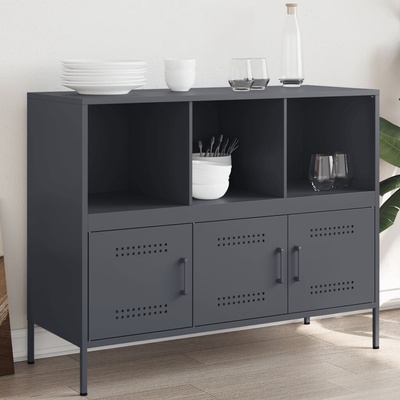 vidaXL 11461.843092 příborník antracitový 100,5 x 39 x 79 cm ocel