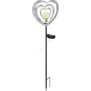 GLOBO 36580 - LED соларно осветително тяло LED/0, 06W/3V IP44 сребърно сърце (GL8877)