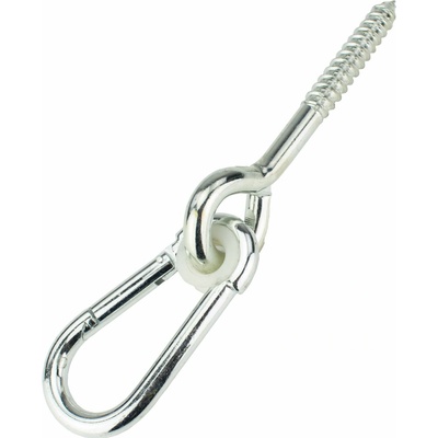 Hák houpačkový kyvný s karabinou, 10,6x230mm, Zn – Sleviste.cz