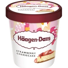 Häagen-Dazs Smetanová zmrzlina s jahodovou polevou, kousky sušenek a měkkým sýrem 460ml