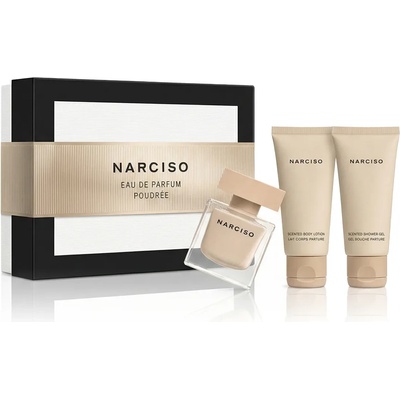 Narciso Rodriguez Narciso Poudrée комплект за жени Eau de Parfum 50 ml + Душ гел 50 ml + Лосион за т опция Golden Line Cover