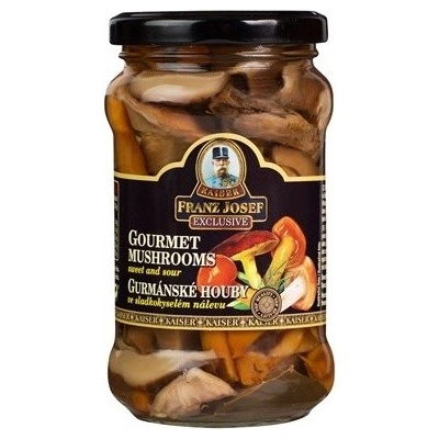 Franz Josef Kaiser Gourmet houby ve sladkokyselém nálevu 314 ml 280 g – Zboží Mobilmania