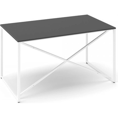 Lenza Psací stůl ProX 138 x 80 cm černý grafit/bílý