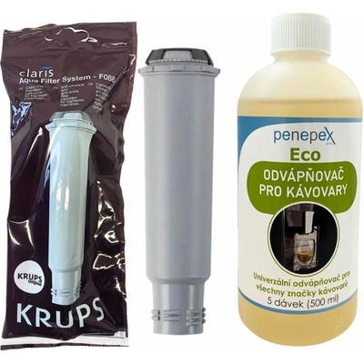 Krups F08801 Aqua + Penepex Eco odvápňovač 500 ml