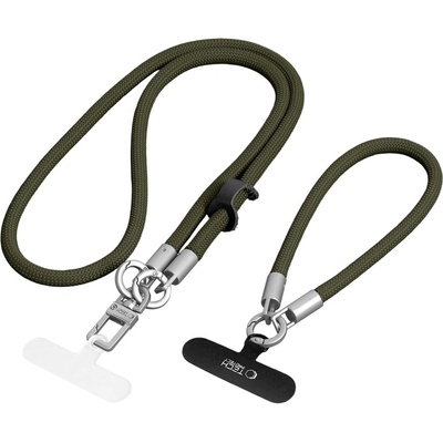 Tech-Protect c10s rope crossbody & wrist olive green/titanium (5906302340101)