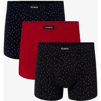 Atlantic Мъжки боксерки ATLANTIC 3-PACK - тъмно синьо, червено, тъмно синьо Atlantic | Sin | МЪЖЕ | M