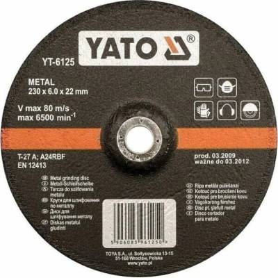 Yato Kotúč na kov 125 x 22 x 6,0 mm YT-6124