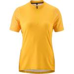 Gonso Дамска фланелка с къс ръкав за колоездене Gonso Women's Adventure Jersey Halfzip Cycling jersey - Glowing Gold - размер 36 (EU) (156-2642-0312)