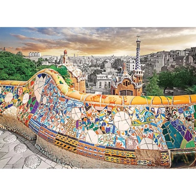EuroGraphics Barcelona park Güell 1000 dílků