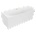 Mexen Mia 170x80 cm left white/brushed gold (52691708000L-55)