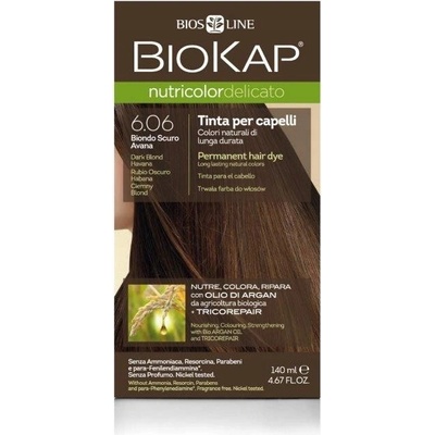 Biokap NutriColor Delicato barva na vlasy 6.06 blond tmavá Havana 140 ml