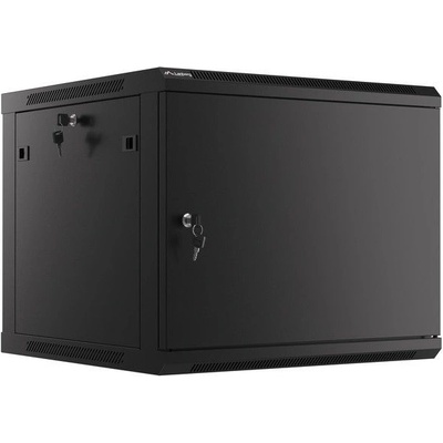 Lanberg Комуникационен шкаф Lanberg rack cabinet 19" wall-mount 9U/600x600 for self-assembly with metal door black (flat pack) (WF01-6609-00B)