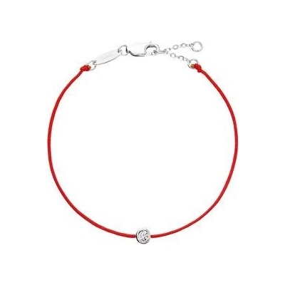 Pavona Červený proti uhranutí s kulatým zirkonem 13005.3