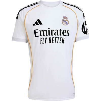 adidas REAL MADRID FC HOME JERSEY biela čierna zlatá
