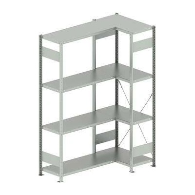 META zásuvný rohový regál 2000 x 750 /1000 x 400 mm nosnost 100 kg