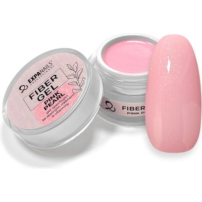 Expa nails Uv Led gel Fiber zpevňující gel se skelnými vlákny pink pearl 50 g