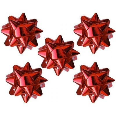Rozety 5cm Metalická červená