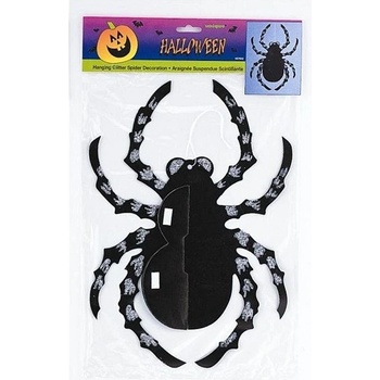 UNIQUE Dekorace pavouk HALLOWEEN 35 cm