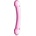 Glossy Toys Двойно стъклено дилдо Glossy 7 розово 19 см