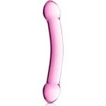 Glossy Toys Двойно стъклено дилдо Glossy 7 розово 19 см