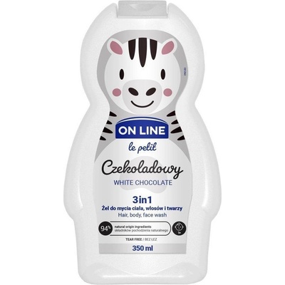 On line le petit 3v1 šampon mycí a sprchový gel Bílá čokoláda 350 ml