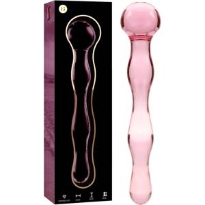  Дилдо от боросиликатно стъкло, 18см. - Nebula Glass Pink 13 (D-235948)
