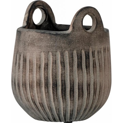 Bloomingville Keramický květináč 12 cm LAGOS - šedý