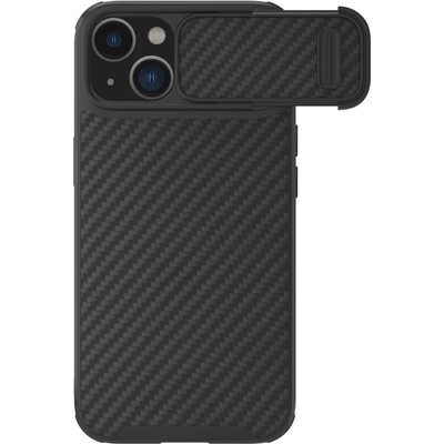 Nillkin Кейс с протектор за камера Nillkin Synthetic Fiber S за iPhone 14 Plus, 6.7", 2022, черен (6902048249790)