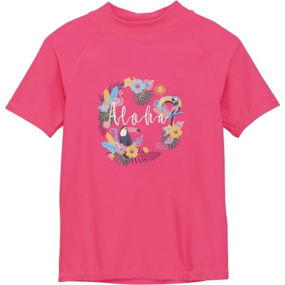 Color Kids-T-shirt W. Print-5170-Knockout Pink Růžová